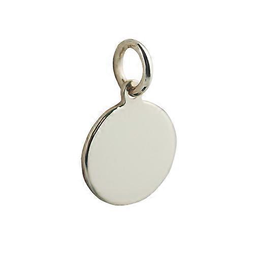 9ct Gold 13mm plain round Disc