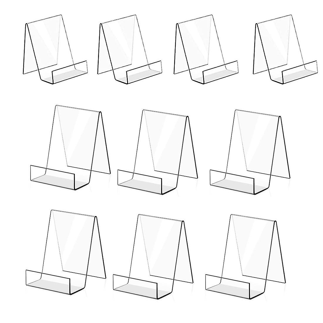 10pack Acrylic D Clear Acrylic Display Easel H For Displaying S, S (6lar+4
