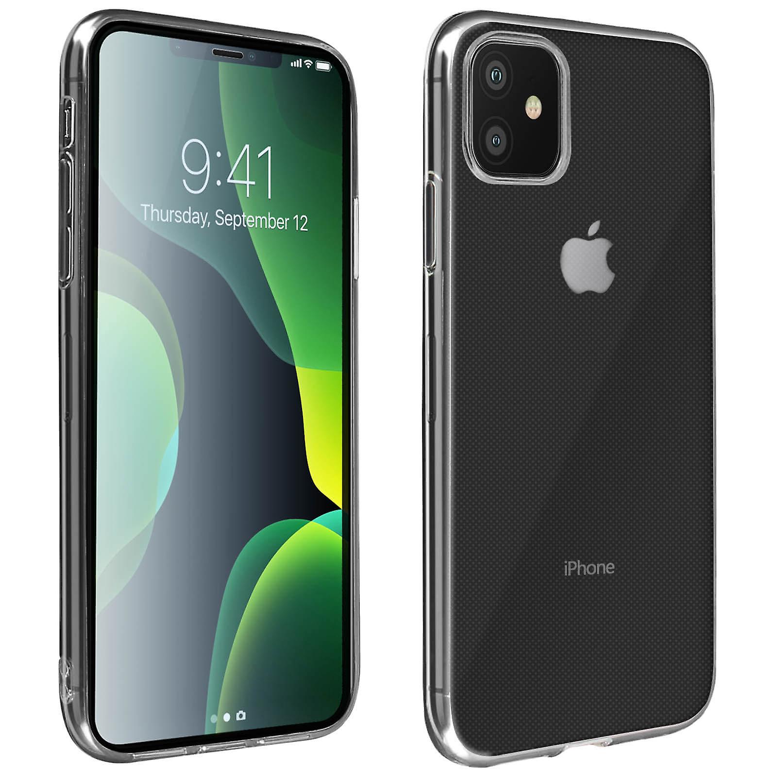 Tillbaka Case + Screen Protector härdat glas för Apple iPhone 11-svart