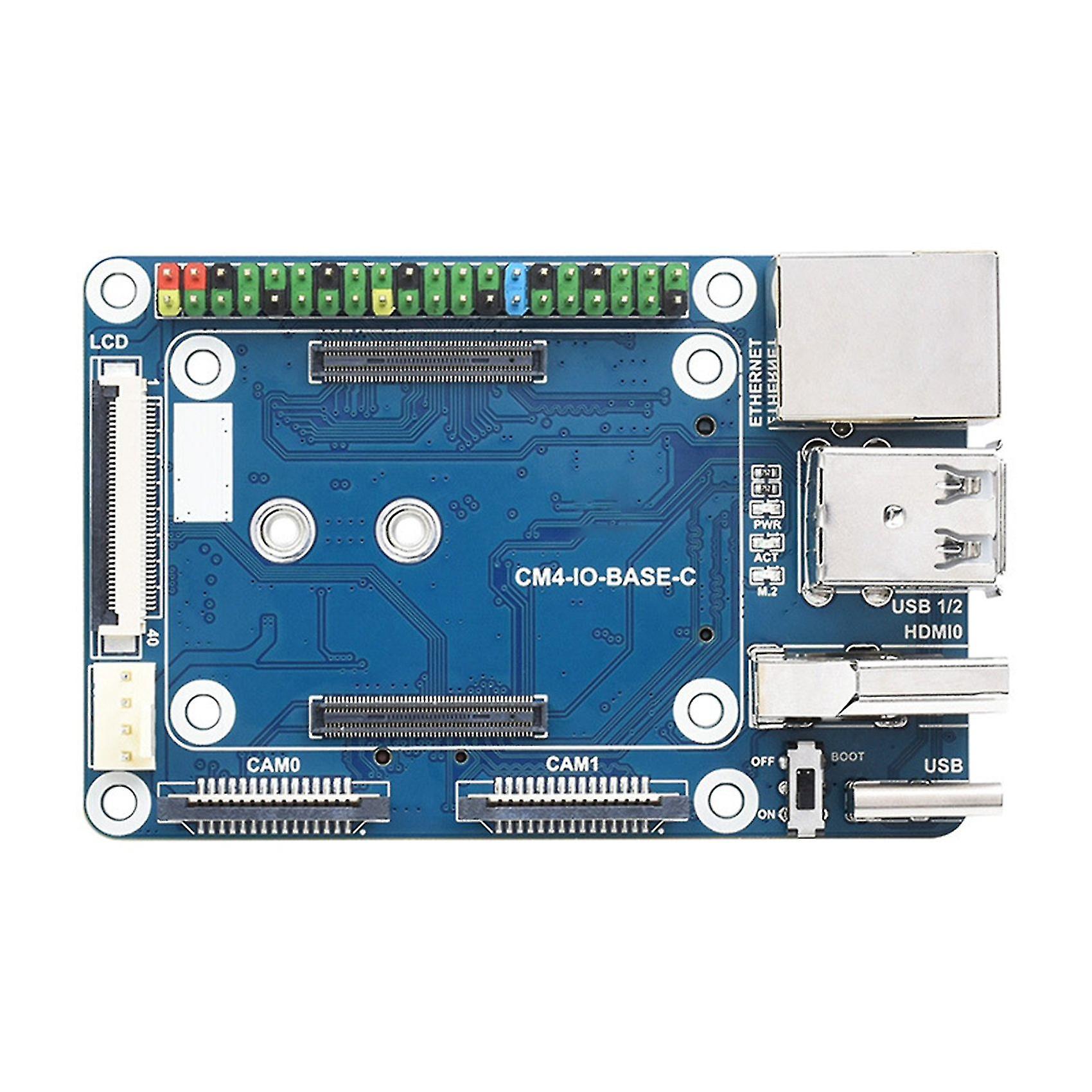 Cm4-io-base-c Expans Board For Cm4 Basic Expans Board D Vers Rj45+m.2 M Key