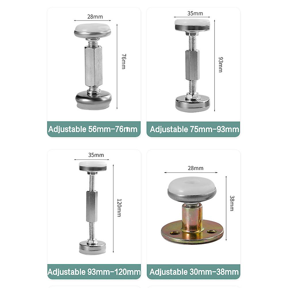 Threaded Bed Frame Adjustable Anti-shake Tool Telescopic Support for Home Room Wall