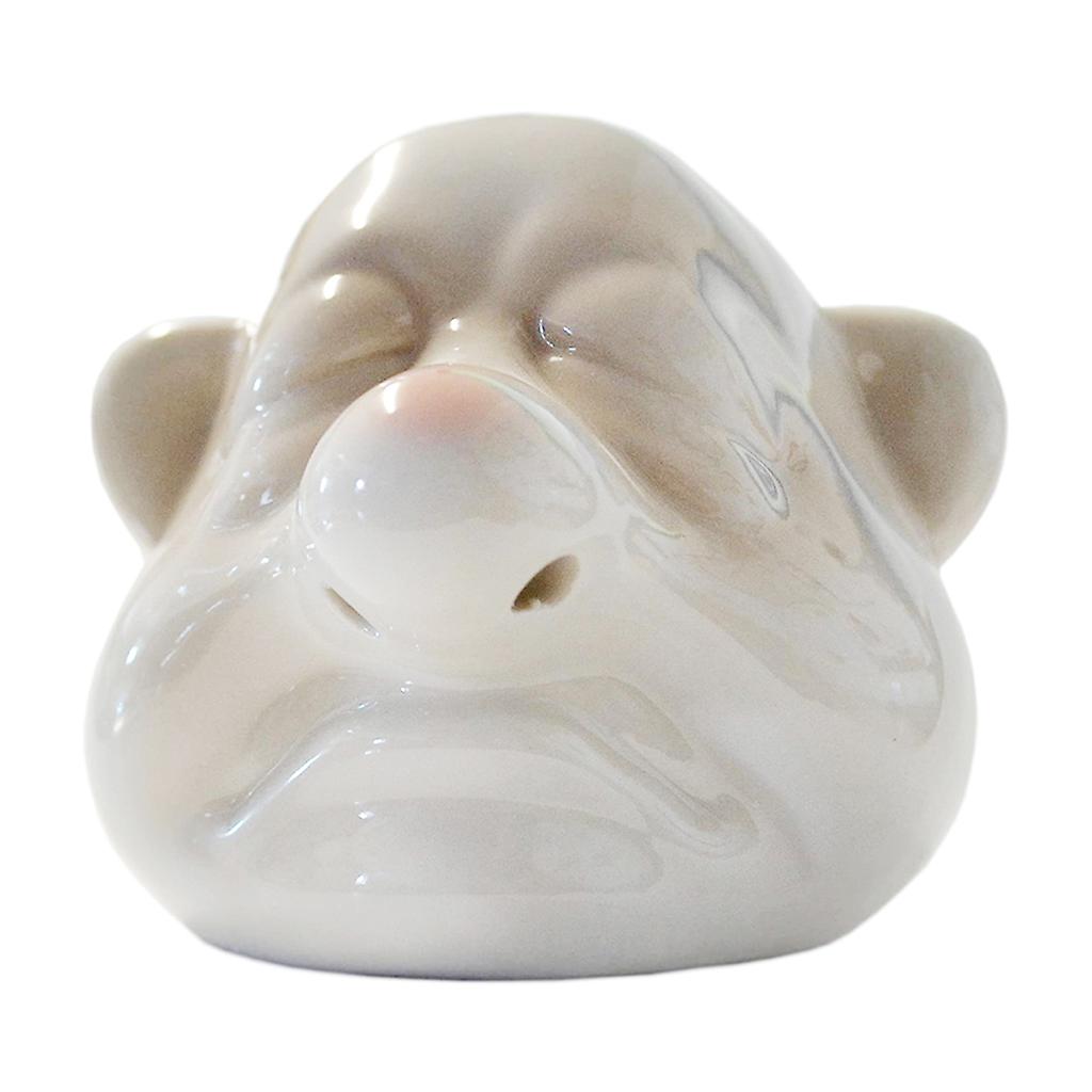 Funny Dwarf Ceramic Egg Yolk Separator Egg Running from Nose Egg Separator Tool