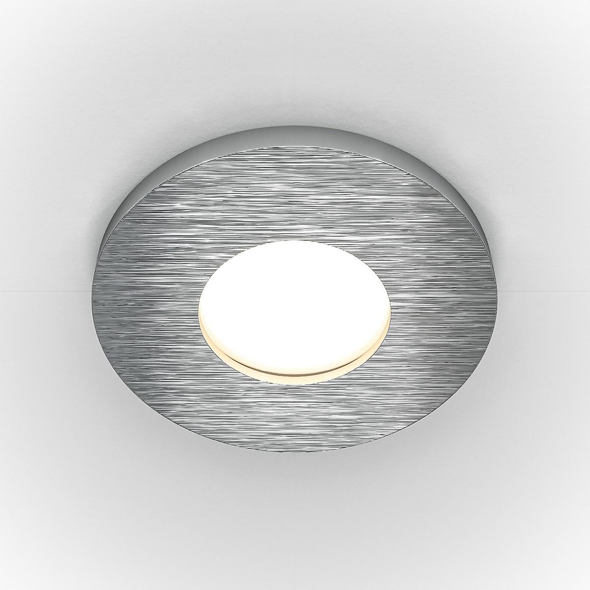 Maytoni Stark Round Recessed Downlight Silver GU10 IP65
