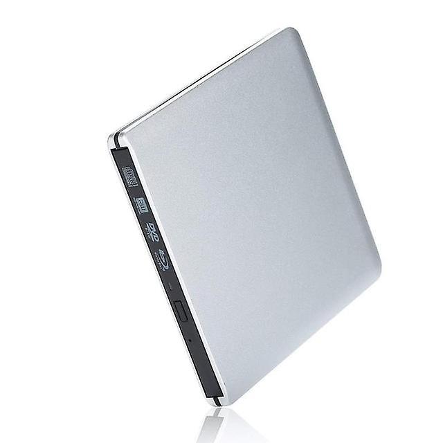 Usb3.0 Aluminum Alloy External Optical Drive, Blu-ray Burner, External Notebook Desktop, Compatible With Win7/win8/win10
