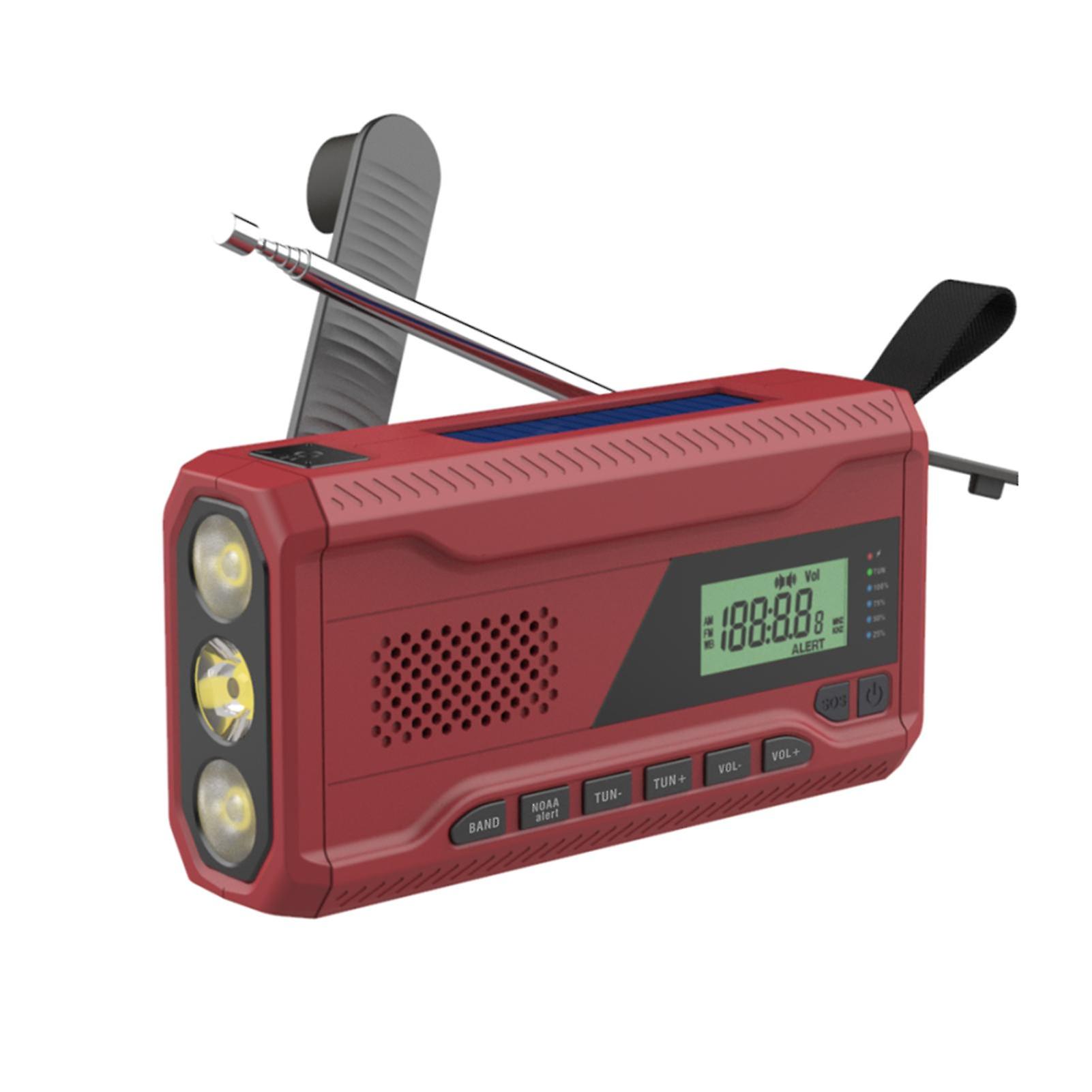 AM/FM Emergency Hand Crank Radio 3 in 1 LED Flashlight for Emergency Portable 4500mAh Power Bank