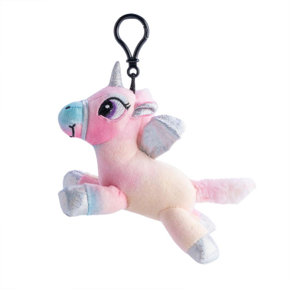 Unicorn Super Cute Soft Tie Dye Plush Unique Keychain with Magical Sound
