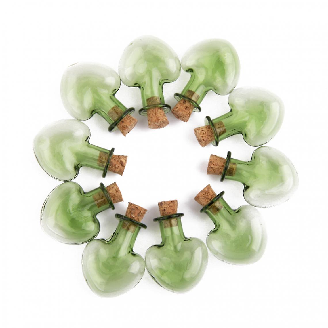 10pcs Mini Wish Bottle Star Shape Message Wishing Bottle With Cap-clear