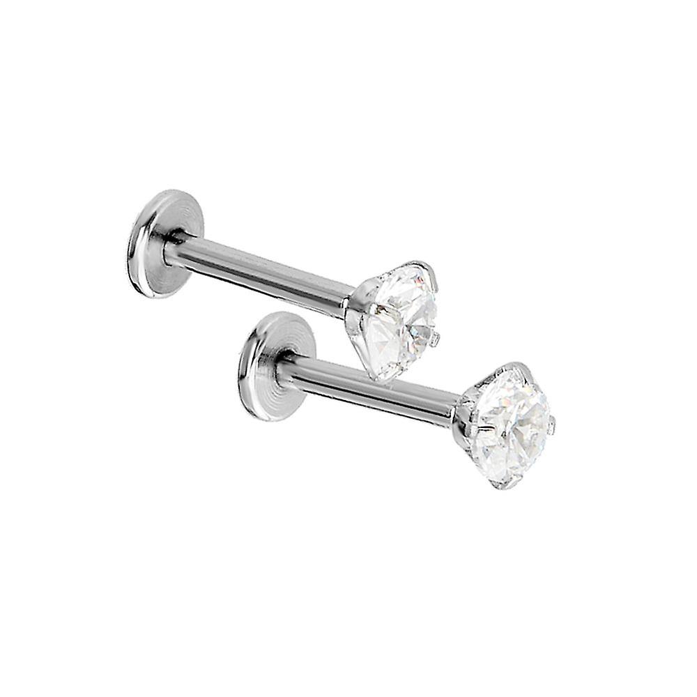 Crystal Stud Nose Ring
