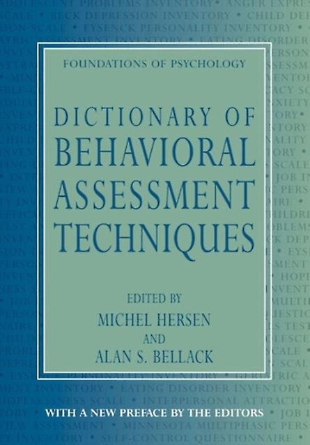 Dictionary Of Behavioral Assessment Techniques Paperback
