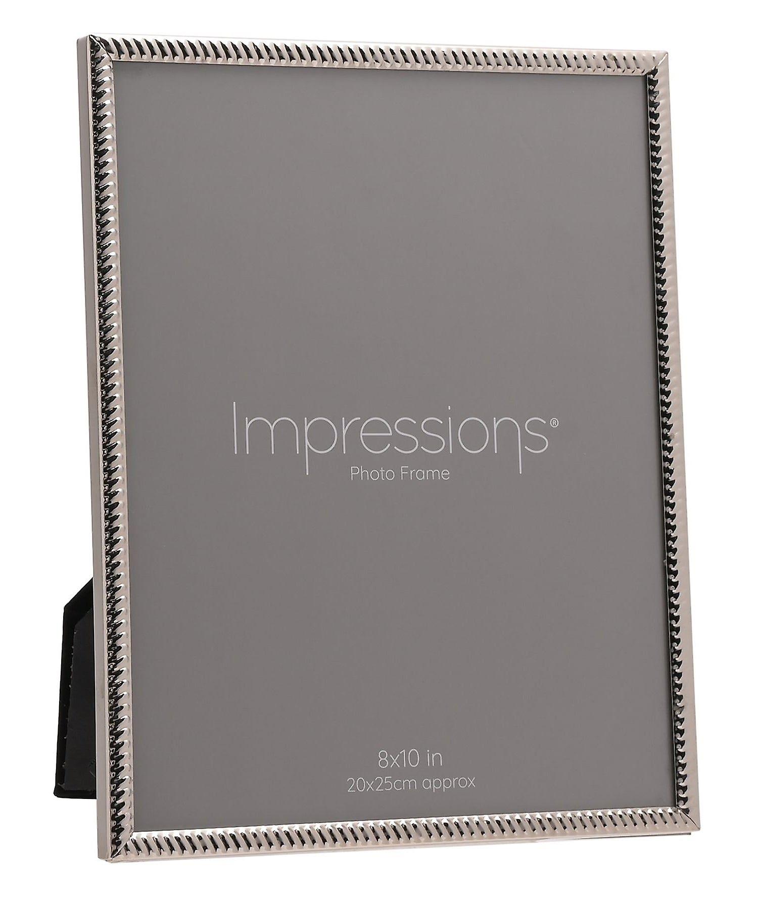 Juliana Impressions Silver Plated Twist Photo Frame 8 x 10 - Silver