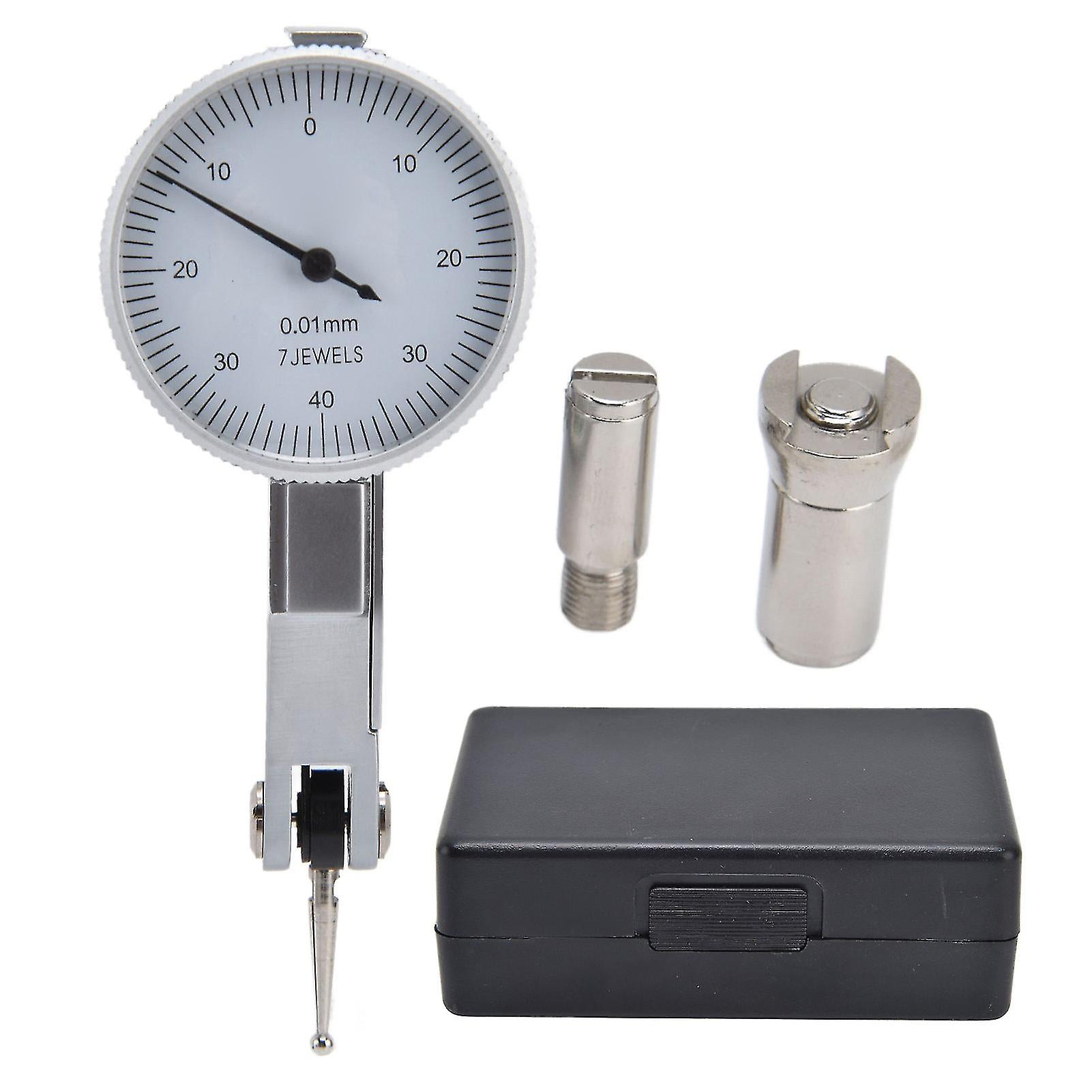 Dial Indicator High Accuracy Steel Leverage Measuring Tool With Dovetail Clips 00.8mm