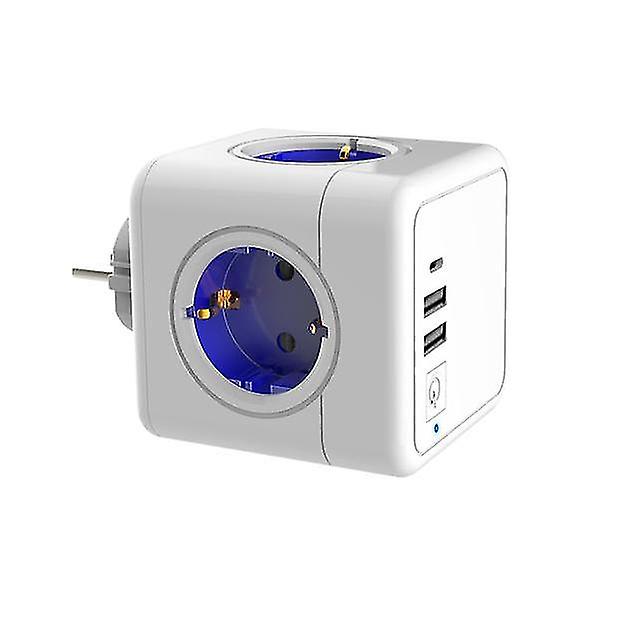 Sopend Strøm 5v 2.1a Usb Socket 4 Uttak Adapter Strømstripe Eu Plugg Smart Hjem 250v 16a 3680w