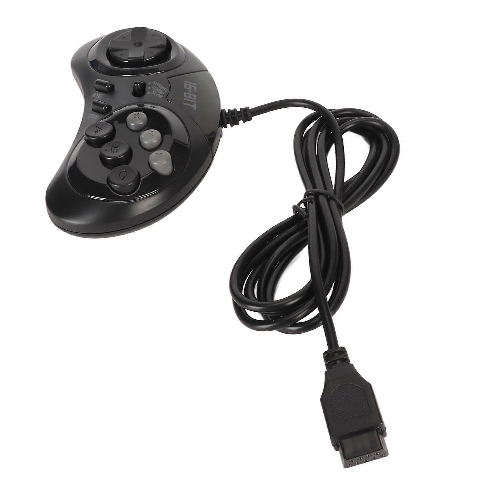 pour Sega Controller 9 Pin 16Bit Mini Handheld Ergonomic Classic Portable Gamepad Controller 