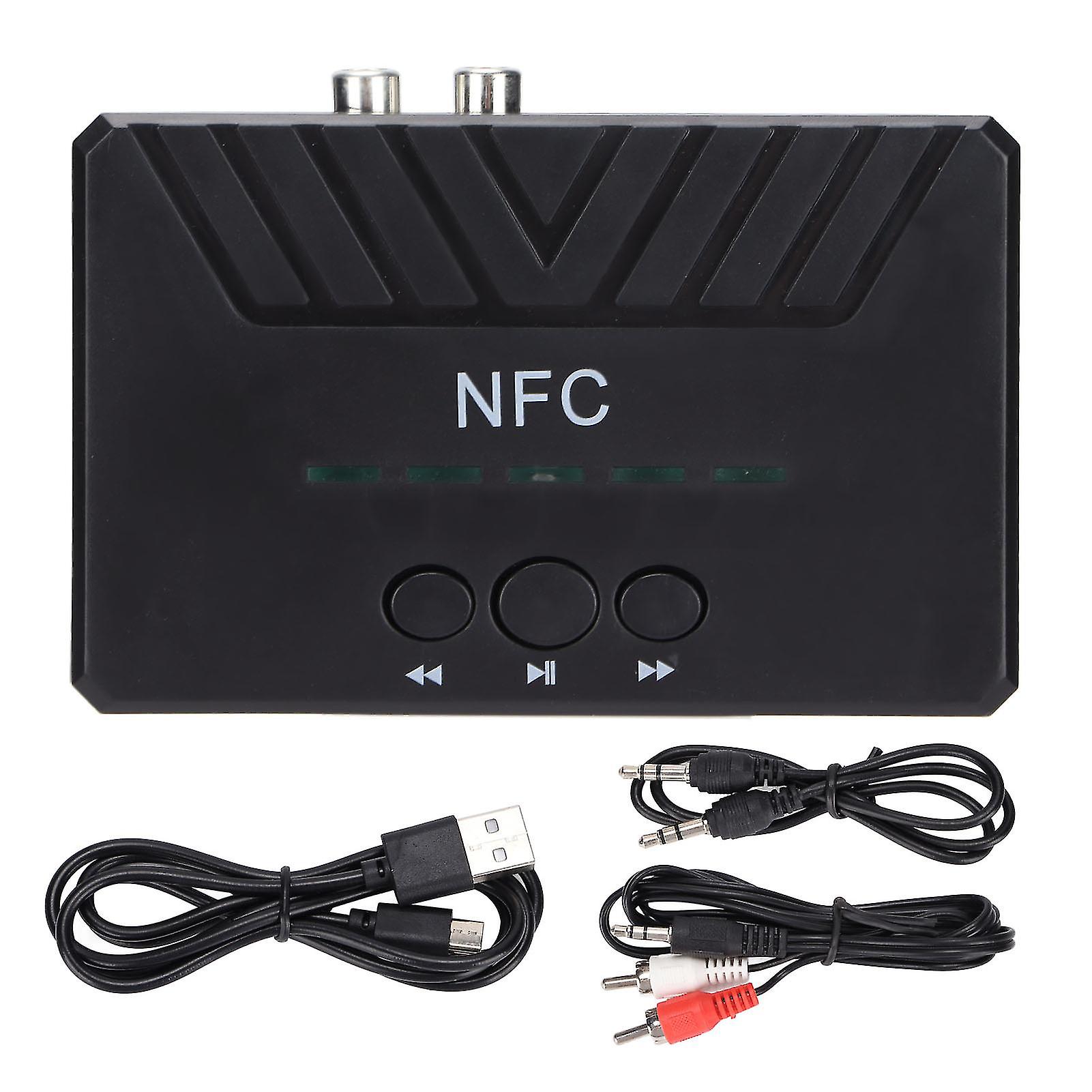 NFC 5.0 Bluetooth Receiver USB Playback AUX Wireless o Adapter for Car Home Stereo
