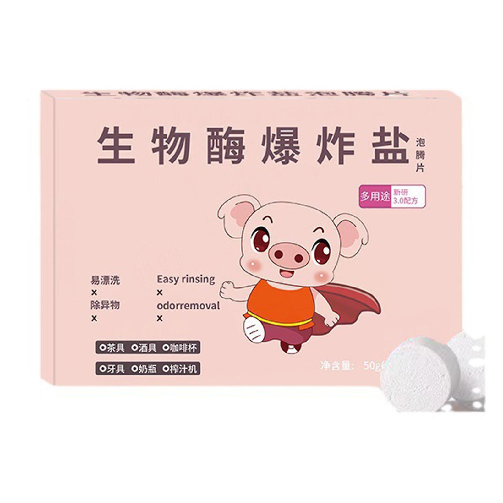10 Pcs Clothes Enzyme Cleaning Tablets Efficient Breakdown Stains Solid-Tablet for Kitchen