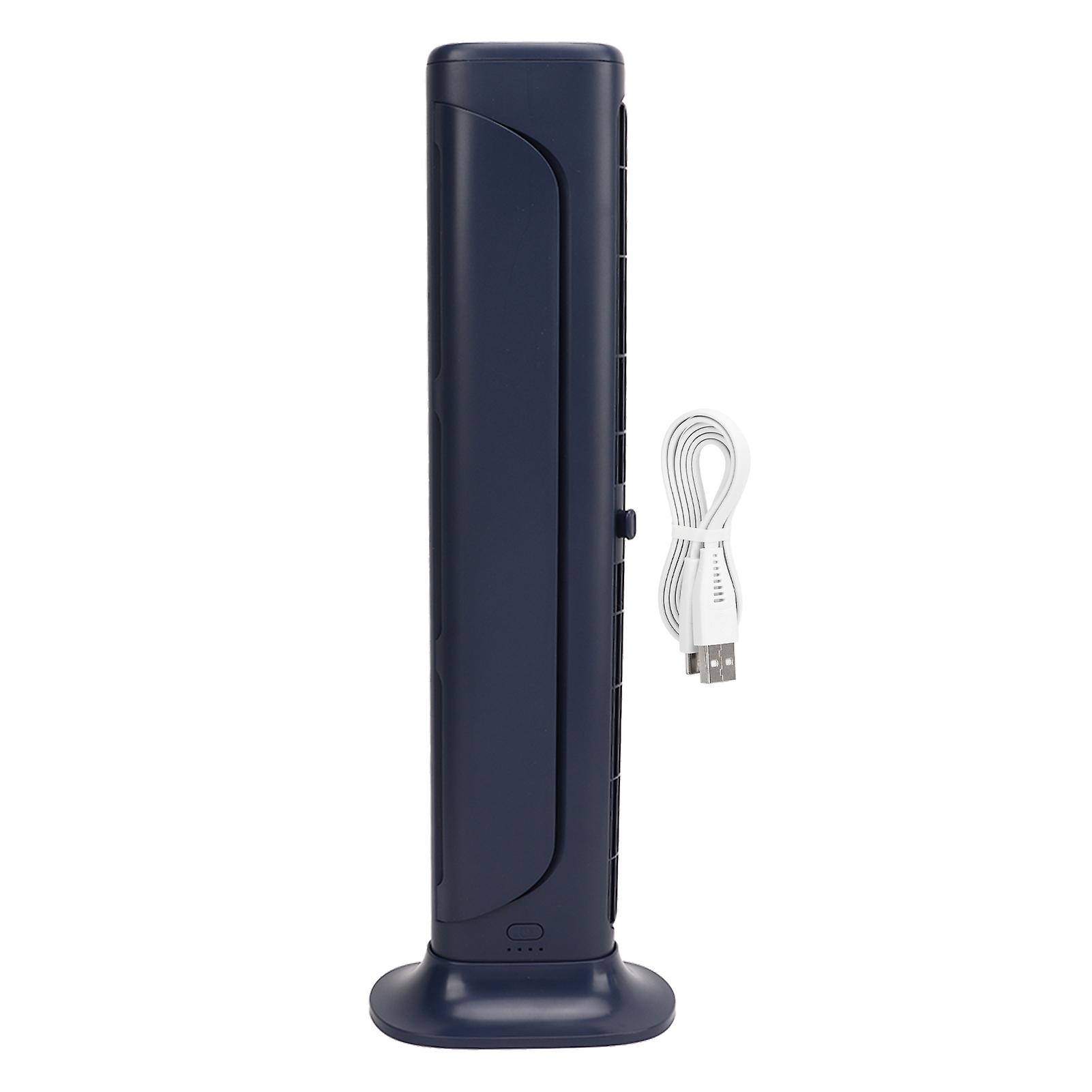 Monitor Fan, 3 Speeds, Bladeless, Rechargeable, Powerful, Safe, Small Clip-on Desk Fan for Office, Living Room, Blue