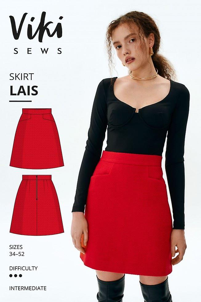 Vikisews Paper Sewing Pattern Lais Skirt