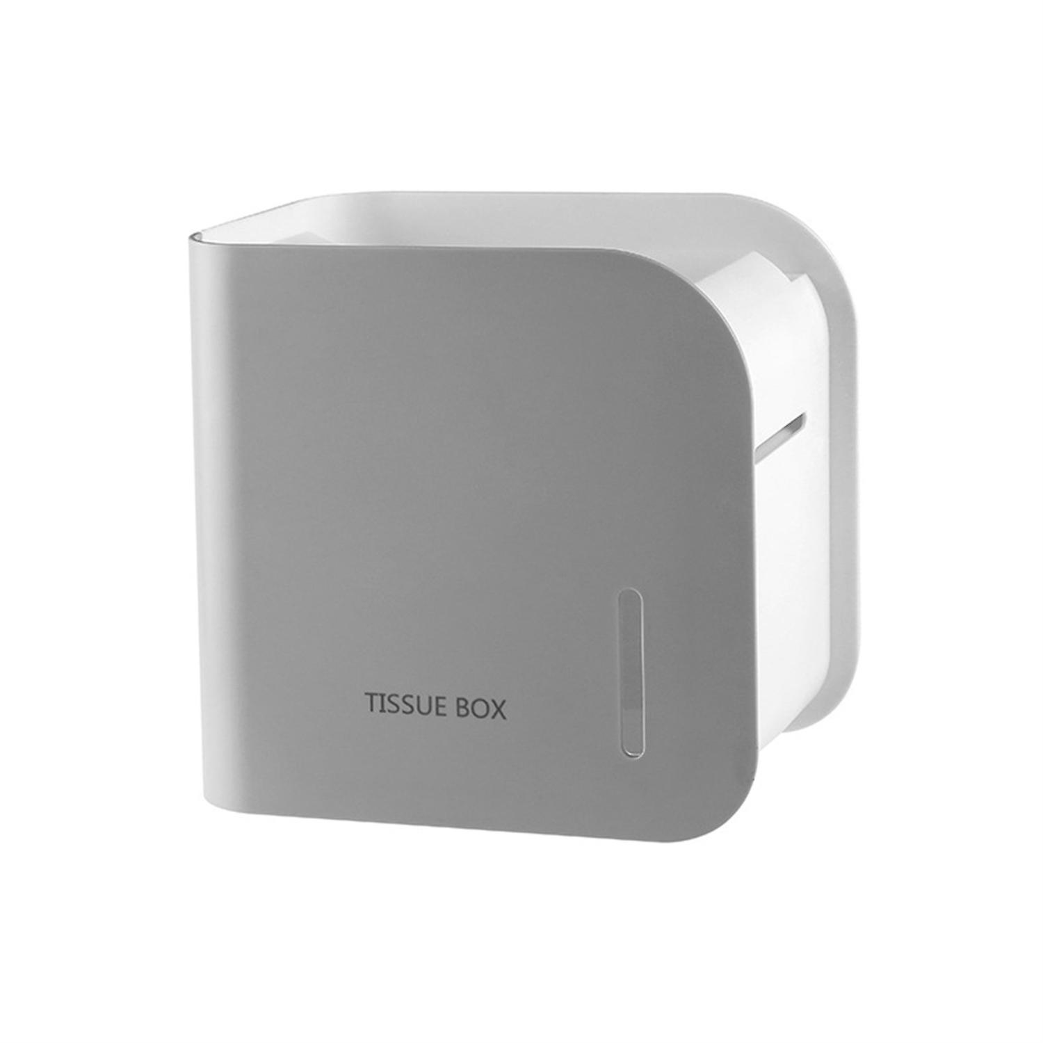 Waterproof Tissue Box Large Capacity Plastic Smooth Surface Convenient Tissue Holder for Bathroom