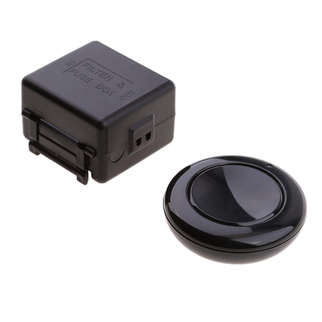 DC 12V Wireless Remote Control LED Switch Lock Access Control Black 315MHz