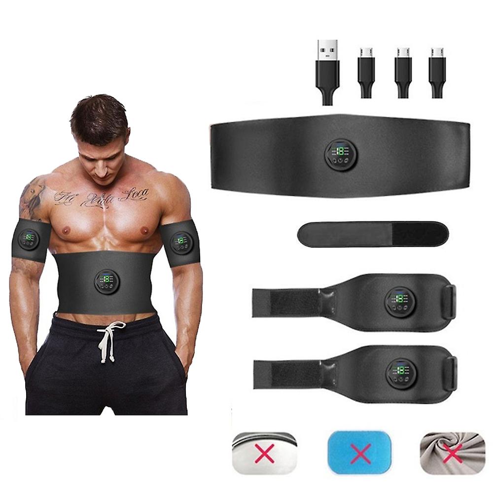 USB Rechargeable EMS Muscle Stimulator 6 Modes for Fitness Training and Gym