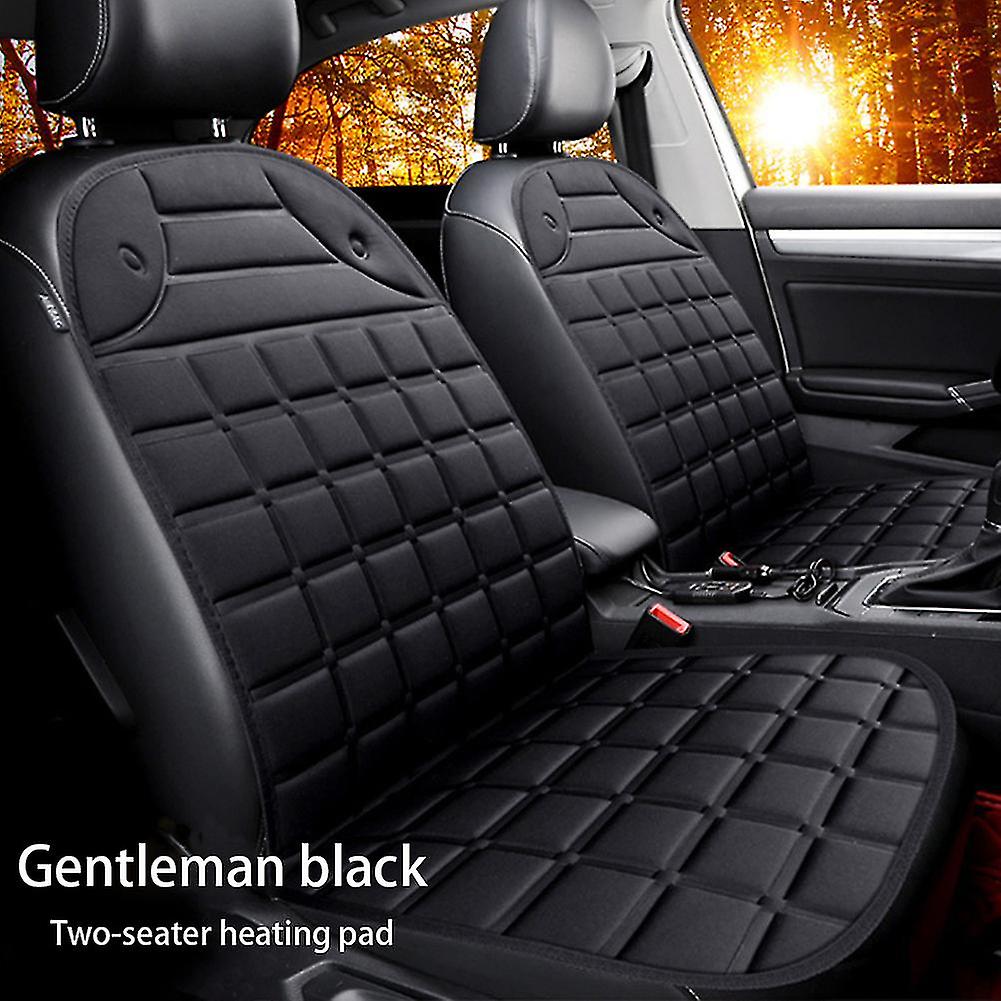 Lyxig uppvärmd bilsätesdyna, eftermarknad - universal passar 12v kall vinter