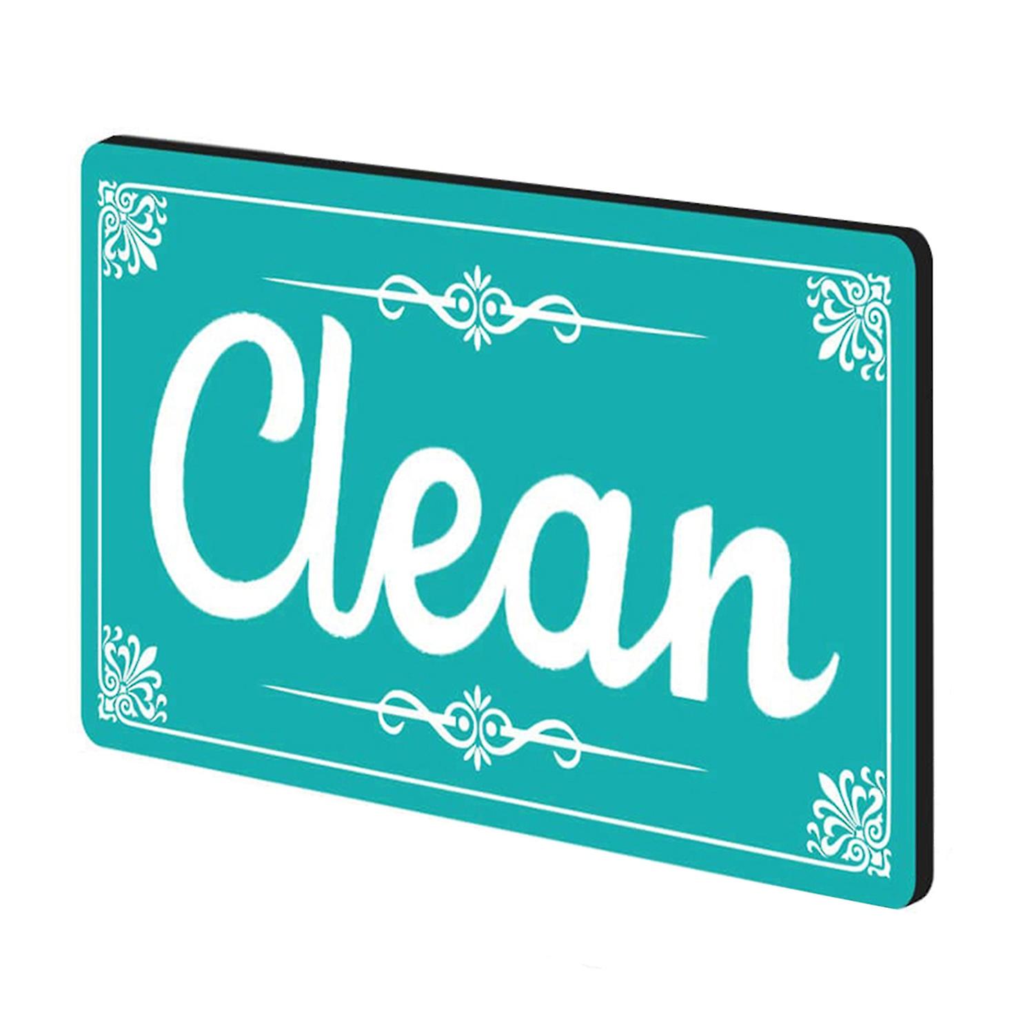 OuZhan Dirty Clean Dishwasher Magnet Double-Sided Reversible Large Letters Rectangle Accessories