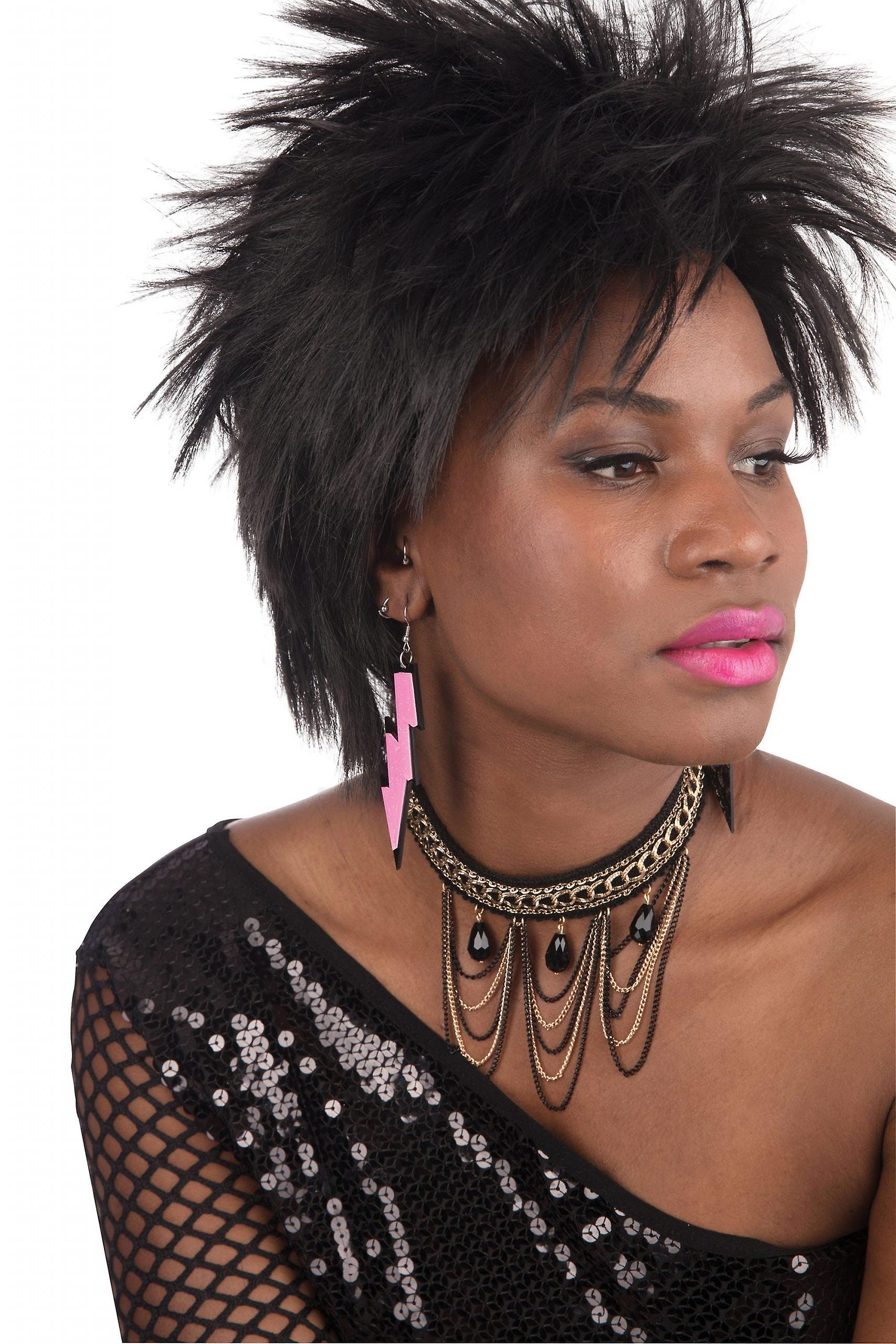 80S Rave Earrings Pink Ba3553