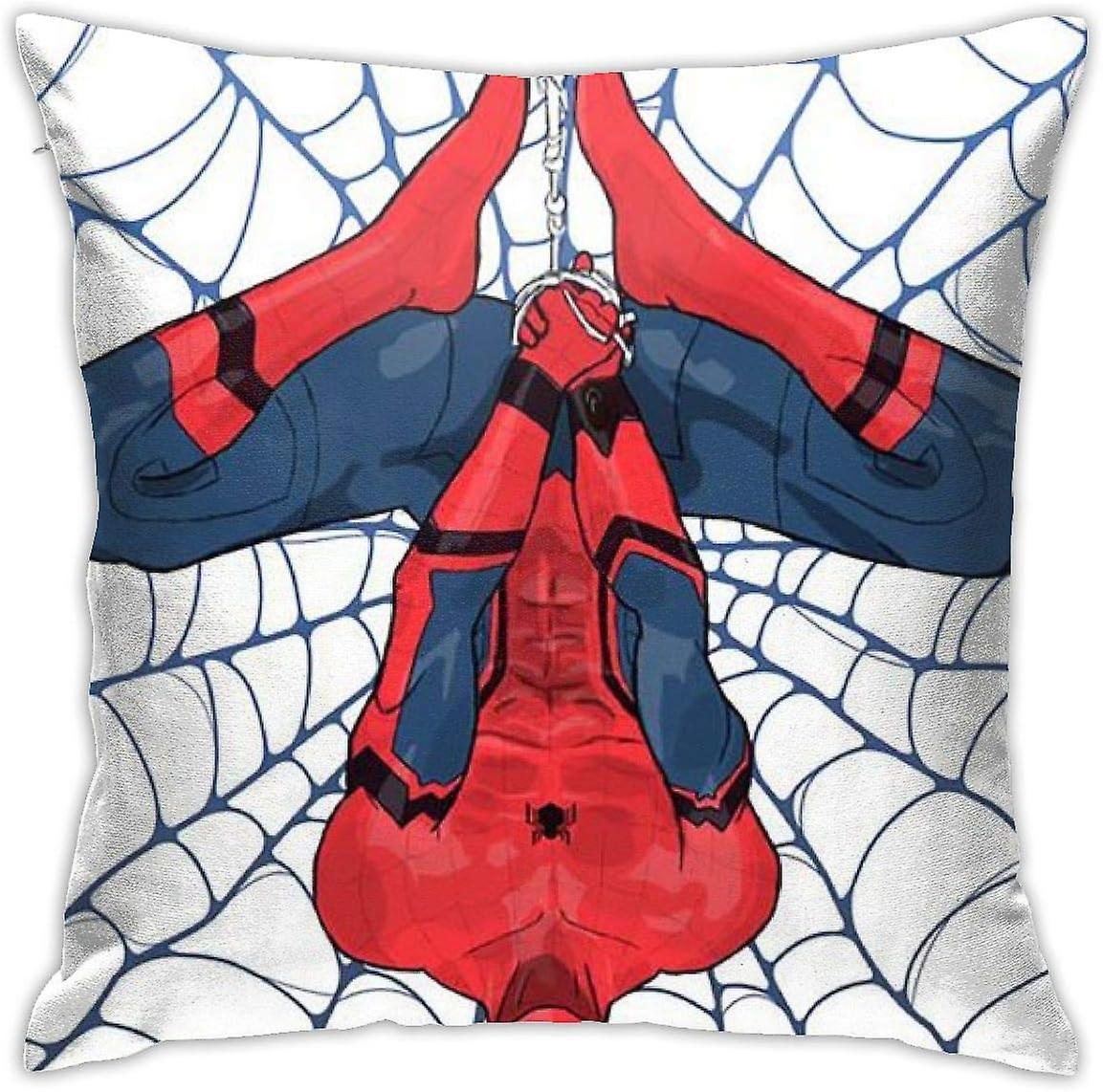 枕カバークールスパイダーマン装飾スロー枕カバーホームソファ用クッションカバー45x45cm(18 "x18") -pl2097