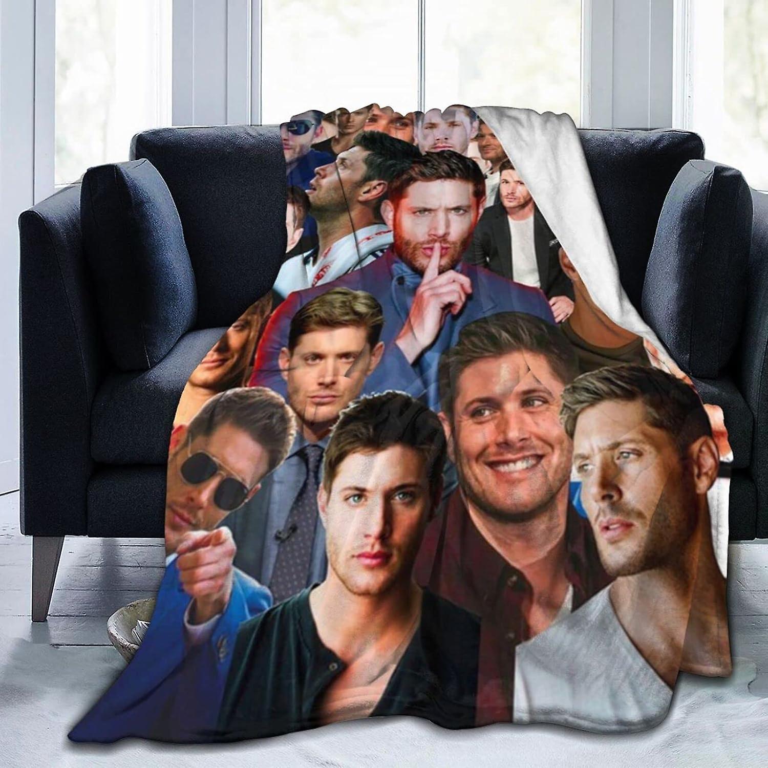 بطانية جنسن أكليس متعددة الأغراض فائقة النعومة ، رقيق ، دافئ ، دافئ ، أفخم ، سميك ، لكرسي أريكة سرير هدايا غرفة المعيشة ديكور شاطئ السفر