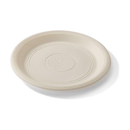 Large White Biodegradable Plates 20 units
