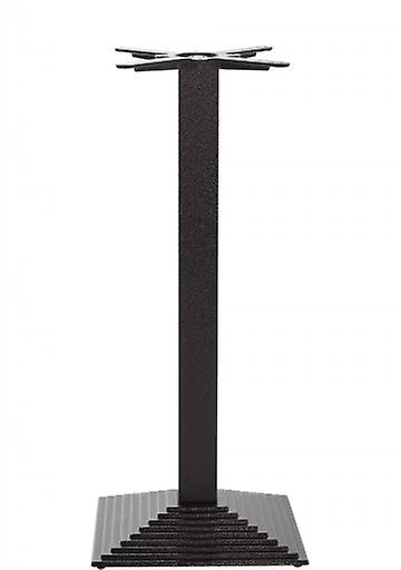 Black Cast Iron Square Step Table Base - Medium - Poseur height - 1080 mm