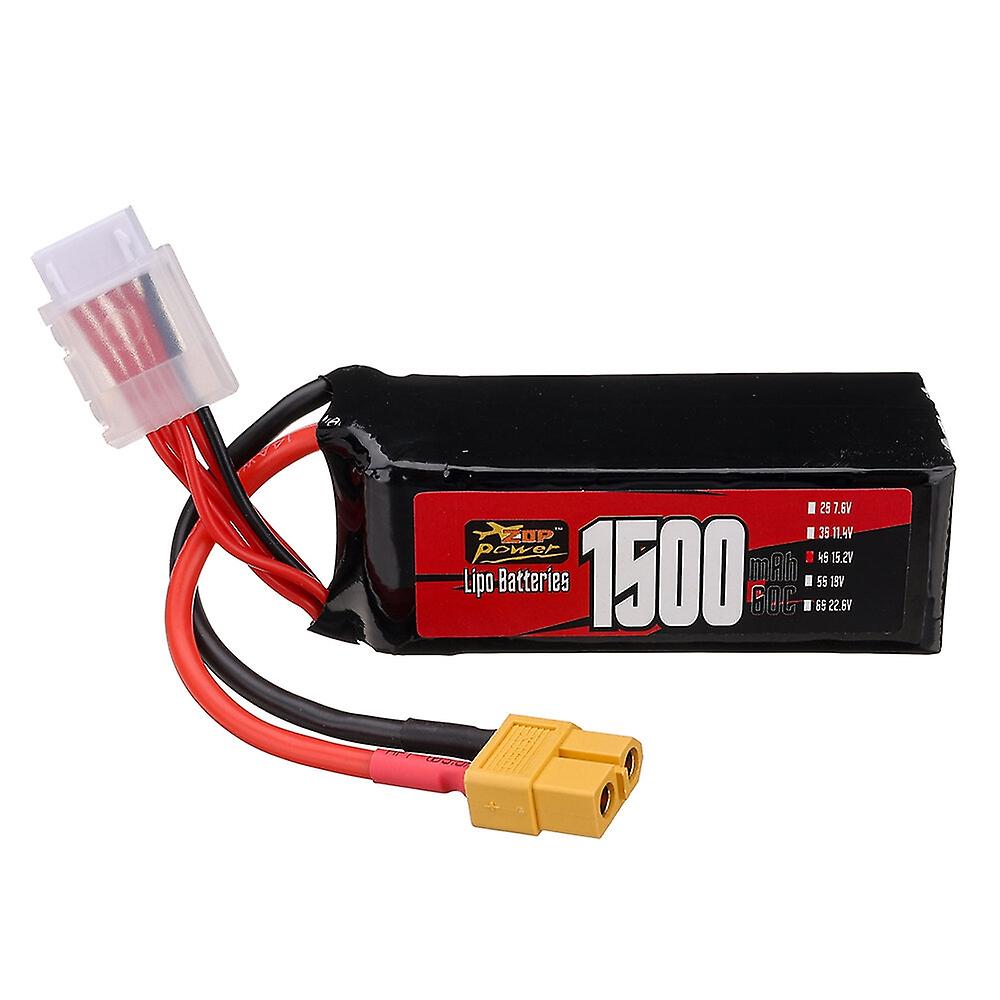 ZOP Power 4S 15.2V 1500mAh 60C 22.8Wh LiPo Battery XT60 Plug for RC FPV Racing Drone Airplane Helico