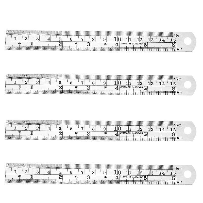 4pcs Stright Ruler