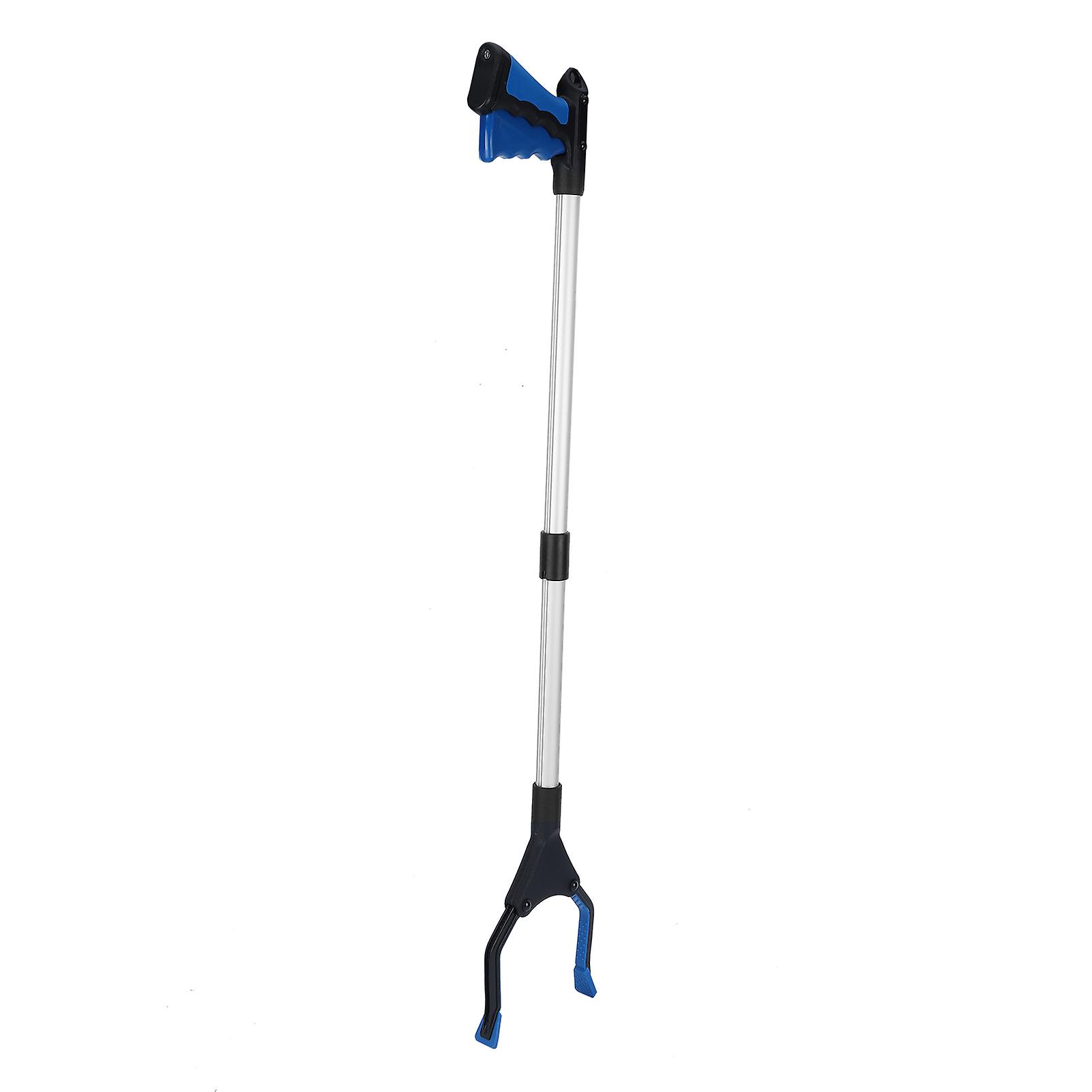 Multifunction Folding Trash Clamp Grabber 80cm Blue Handle