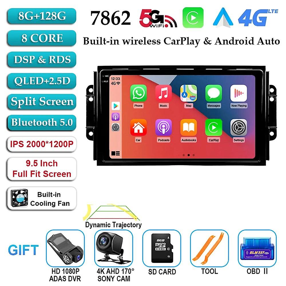 9'' Android 13 Car Radio Multimedia For Chery Tiggo 3 3x Tiggo 2 Gps Navigation Stereo Video 2din No Dvd Player Head Unit 4g Lte