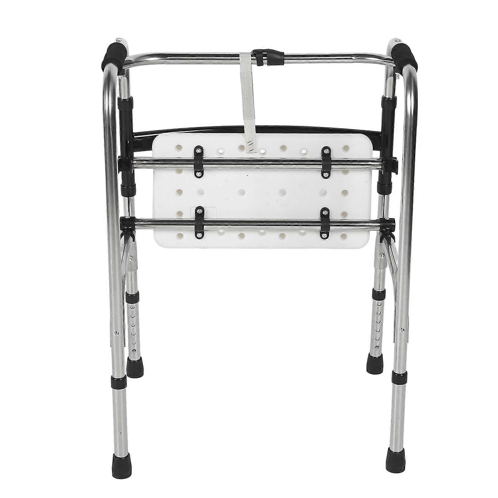 Smal Walker Justerbar 6 Gear Rustfrit Stål Foldbar Ældre Ganghjælp til Hospitalsfamilie