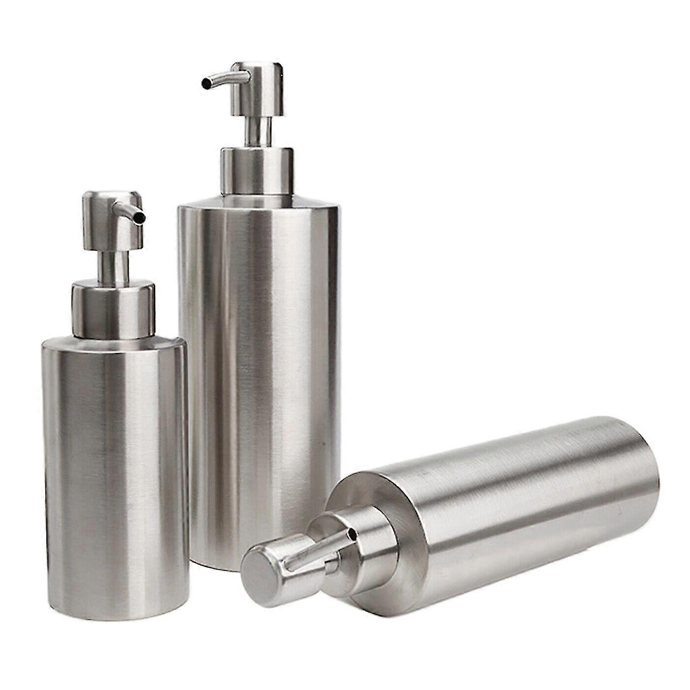 Distributeur de savon liquide vaisselle à pompe manuelle en acier inoxydable 304 pour évier de salle de bain
