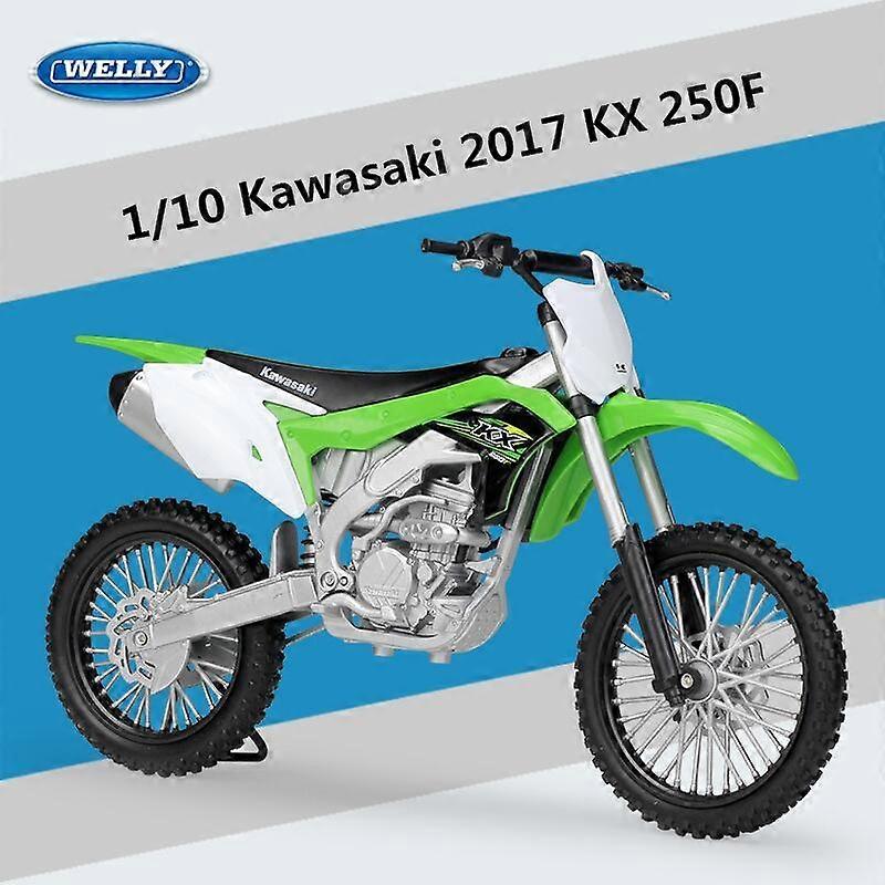 1:10 Kawasaki KX250F Πίστα κραμάτων αγωνιστικά μοντέλο μοτοσικλετών Diecasts Street Sports Προσομοίωση μοντέλου μοτοσικλετών Παιδικά παιχνίδια Παιχνίδι δώρου Μοτοσικλέτες