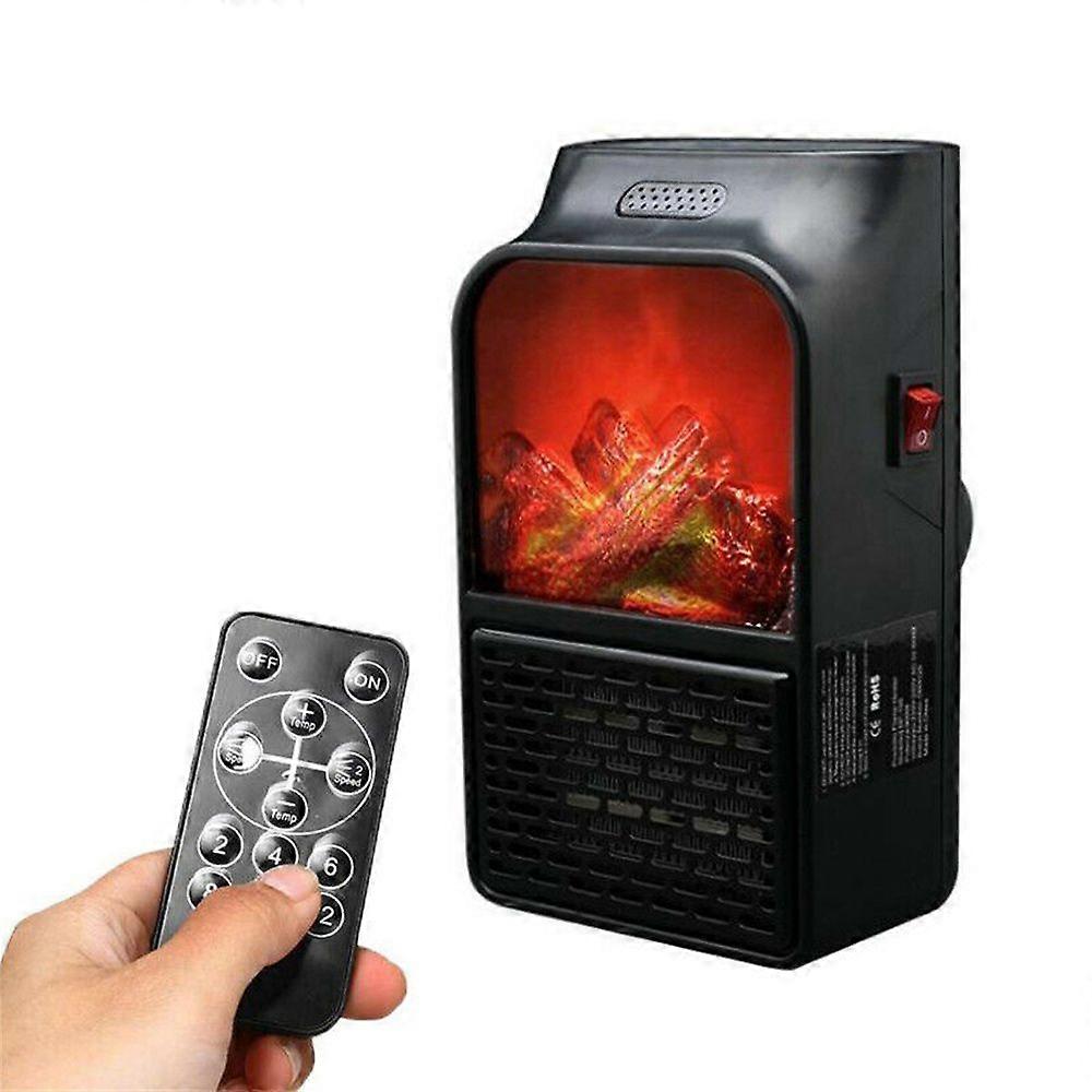 Portable Led Display Electric Wall Heating Fan Heat Installation Plug In Heater Remote Control