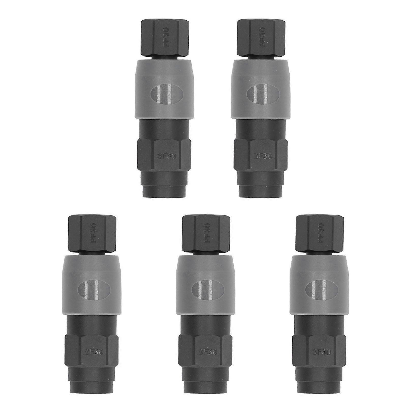 5 Sets Pneumatic Fitting Air Coupler Quick Connector Type C Self Locking Female Thread(SF+PF-30 )