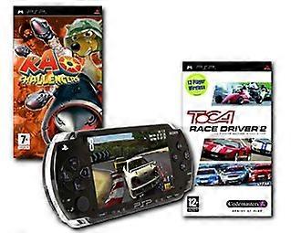 Console Bundle (Inc PSP Value Pack Kao Challengers TOCA Race Driver 2) (PSP) - PAL - New & Sealed