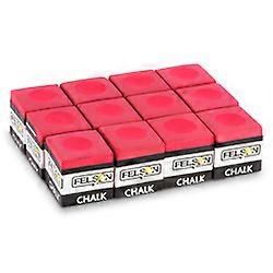 Pool Cue Chalk 12-pack, Red