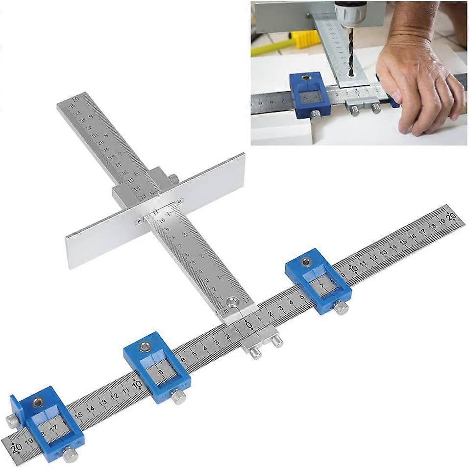 Skříň Hardware Jig, True Position Guide Tool, nejrychlejší a nejpřesnější, knoflík a přípravek pro vrtání dřeva, průměr dírové pily