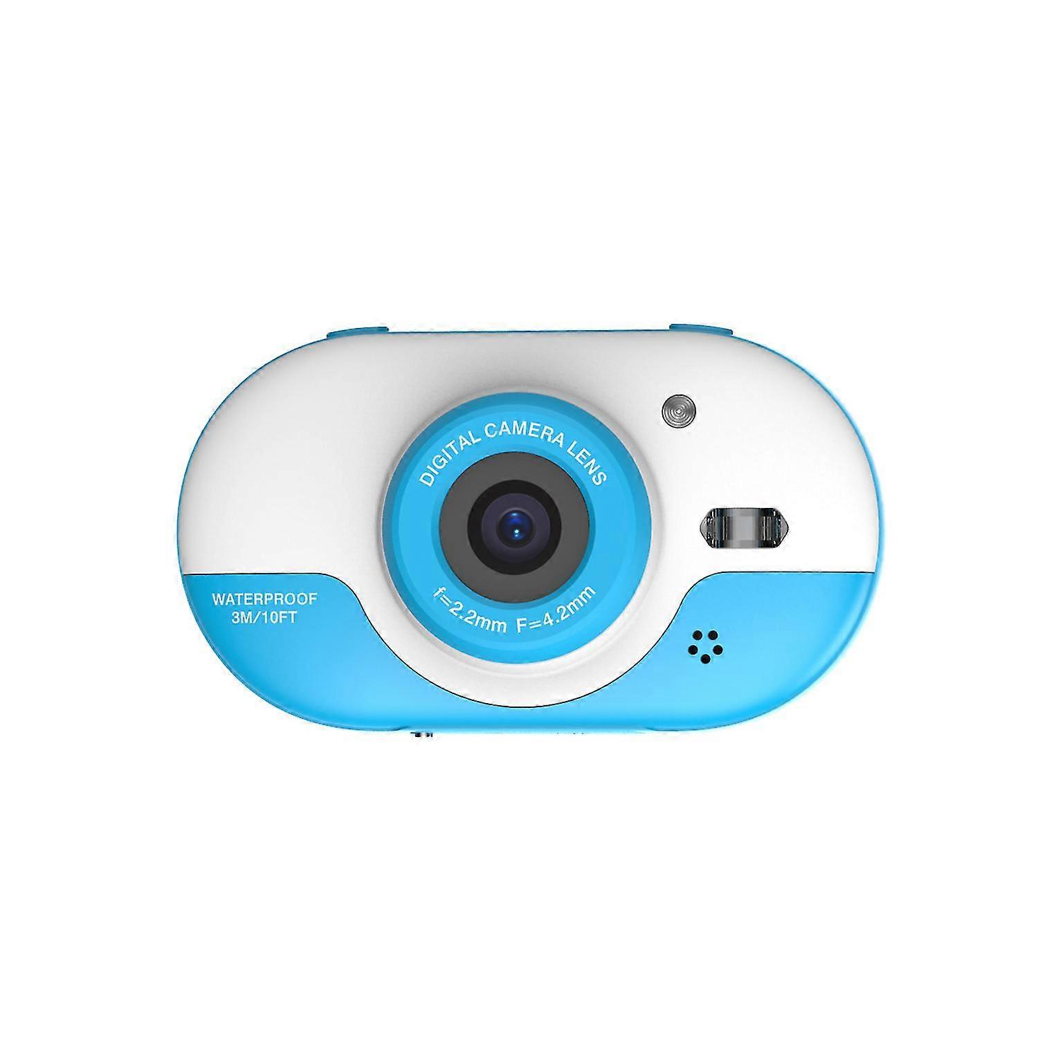 8MP子供デジタルカメラ子供防水カメラ、フロントとリアのデュアルカメラ付き2.4インチIPSHDスクリーンワンクリック写真/ビデオセルフタイマー5秒入力