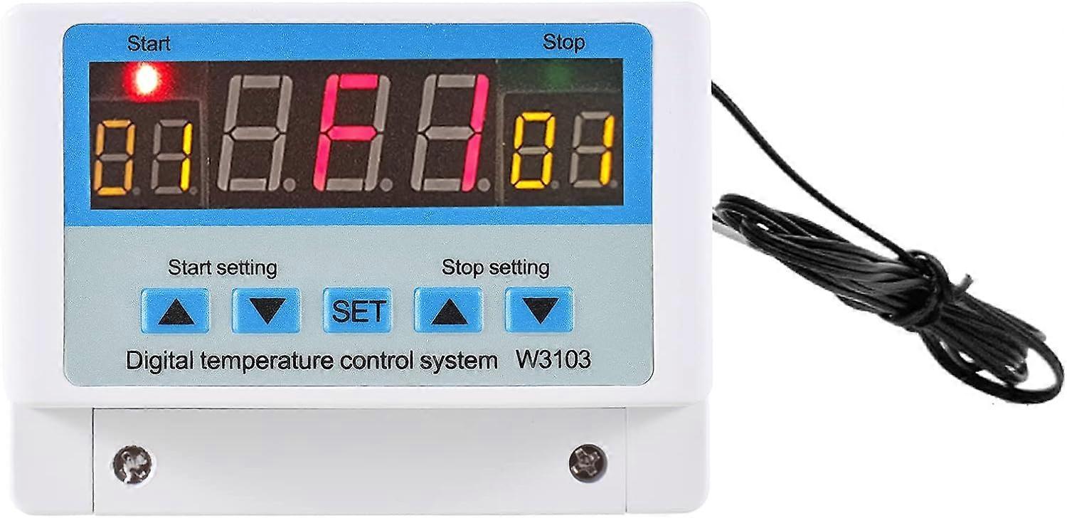 10A-30A/DC24V LED Digital Temperature Intelligent Thermostat Heating Cooling Temperature Control System with Sensor