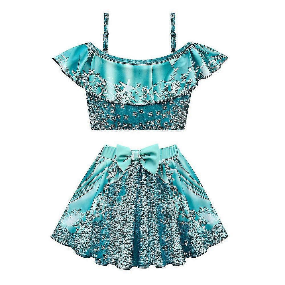 3-9 Jahre Mädchen Prinzessin Rapunzel Aurora Ariel Cinderella Bademode Set A