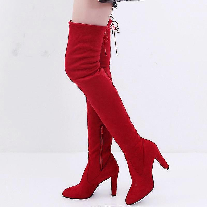 Sexy Women Long Boots Winter Shoes High Heels Over The Knee