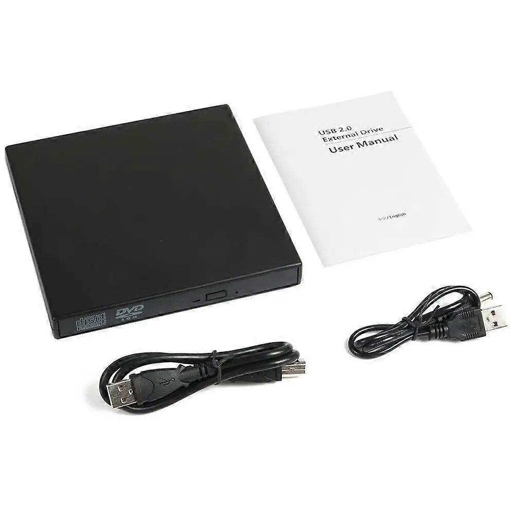 USB 2.0 bærbar ekstern DVD CD RW Player Burner Combo Drive Slim Reader opptaker Portatil For Windows 8 10 Laptop PC Desktop