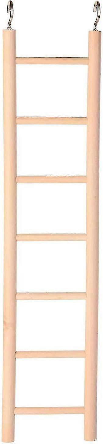 Holzleiter mit sieben Teppichen, beige, 32 cm