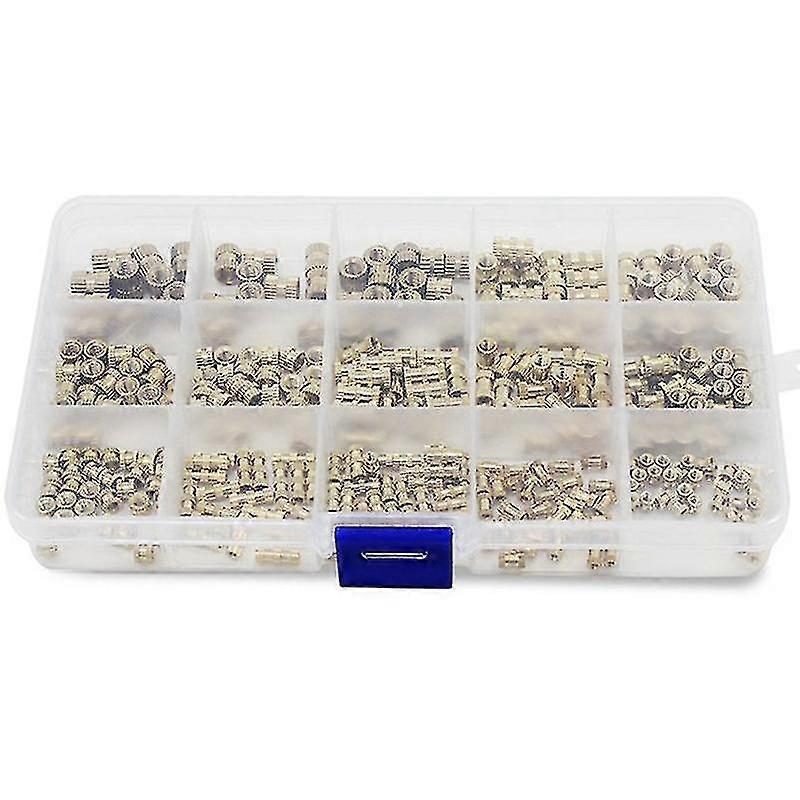 420pcs M2 M3 M4 M5 Internal Thread Knurled Nut Brass Threaded Kit